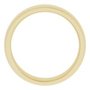 Stepped-Edge Comfort-Fit Half Round Band