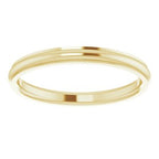 Stepped-Edge Comfort-Fit Half Round Band