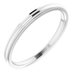 Stepped-Edge Comfort-Fit Half Round Band