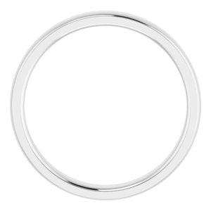 Stepped-Edge Comfort-Fit Half Round Band