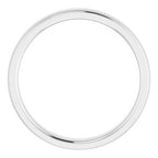 Stepped-Edge Comfort-Fit Half Round Band