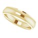 Stepped-Edge Comfort-Fit Half Round Band