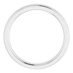 Stepped-Edge Comfort-Fit Half Round Band