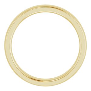 Stepped-Edge Comfort-Fit Half Round Band