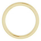 Stepped-Edge Comfort-Fit Half Round Band