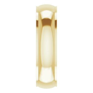 Stepped-Edge Comfort-Fit Half Round Band