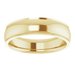 Stepped-Edge Comfort-Fit Half Round Band