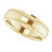 Stepped-Edge Comfort-Fit Half Round Band