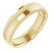 Stepped-Edge Comfort-Fit Half Round Band