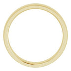 Stepped-Edge Comfort-Fit Half Round Band