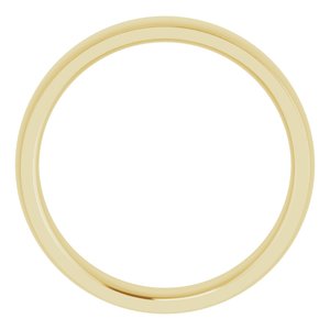 Stepped-Edge Comfort-Fit Half Round Band