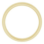 Stepped-Edge Comfort-Fit Half Round Band