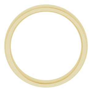 Stepped-Edge Comfort-Fit Half Round Band