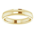 Stepped-Edge Comfort-Fit Half Round Band