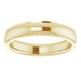 Stepped-Edge Comfort-Fit Half Round Band