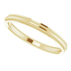 Stepped-Edge Comfort-Fit Half Round Band