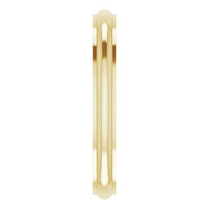 Stepped-Edge Comfort-Fit Half Round Band