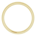 Stepped-Edge Comfort-Fit Half Round Band