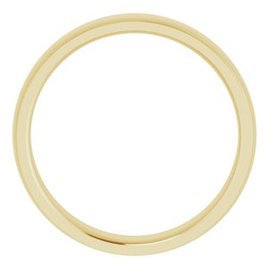 Stepped-Edge Comfort-Fit Half Round Band
