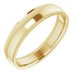 Stepped-Edge Comfort-Fit Half Round Band