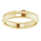 Stepped-Edge Comfort-Fit Half Round Band