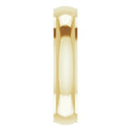 Stepped-Edge Comfort-Fit Half Round Band