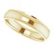 Stepped-Edge Comfort-Fit Half Round Band
