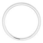 Stepped-Edge Comfort-Fit Half Round Band