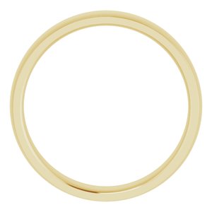 Stepped-Edge Comfort-Fit Half Round Band