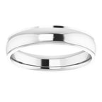 Stepped-Edge Comfort-Fit Half Round Band