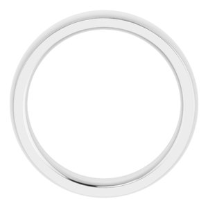 Stepped-Edge Comfort-Fit Half Round Band