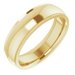 Stepped-Edge Comfort-Fit Half Round Band