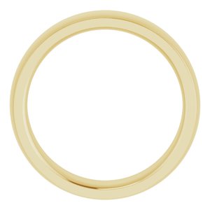 Stepped-Edge Comfort-Fit Half Round Band