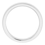 Stepped-Edge Comfort-Fit Half Round Band