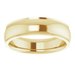 Stepped-Edge Comfort-Fit Half Round Band