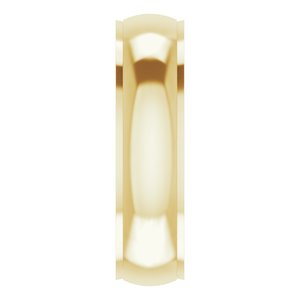 Stepped-Edge Comfort-Fit Half Round Band