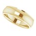 Stepped-Edge Comfort-Fit Half Round Band