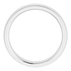 Stepped-Edge Comfort-Fit Half Round Band