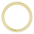 Stepped-Edge Comfort-Fit Half Round Band