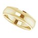 Stepped-Edge Comfort-Fit Half Round Band