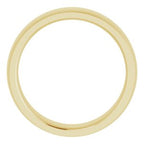 Stepped-Edge Comfort-Fit Half Round Band