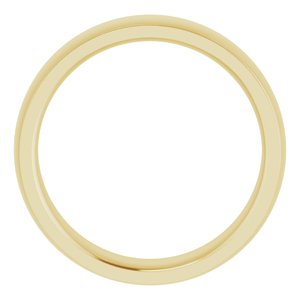 Stepped-Edge Comfort-Fit Half Round Band