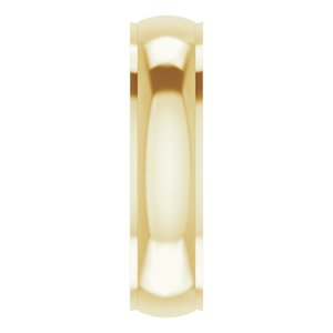 Stepped-Edge Comfort-Fit Half Round Band