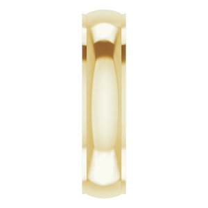 Stepped-Edge Comfort-Fit Half Round Band