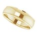 Stepped-Edge Comfort-Fit Half Round Band