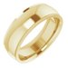Stepped-Edge Comfort-Fit Half Round Band