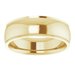 Stepped-Edge Comfort-Fit Half Round Band