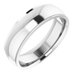 Stepped-Edge Comfort-Fit Half Round Band