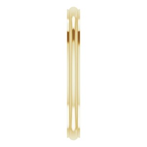Stepped-Edge Comfort-Fit Half Round Band