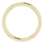 Stepped-Edge Comfort-Fit Half Round Band